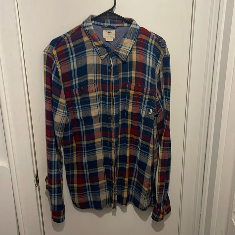 L Vans woven-style long sleeve button down